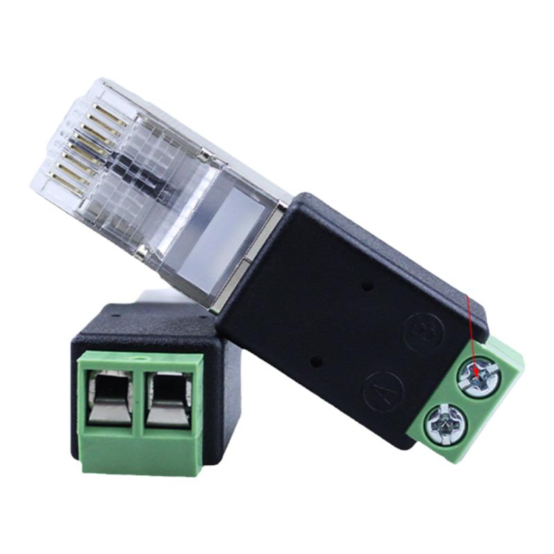 厂家直销RJ45转485端子 RJ45转接头 RJ45转2PIN 水晶头转接线端子