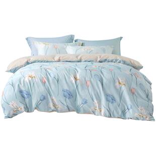 水星集团百丽丝家纺被套全棉被套100%纯棉被套单件学生宿舍被套