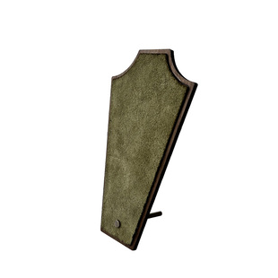 首饰展示架轻奢复古绿色反绒项链吊坠饰品收纳架创意拍照陈列道具