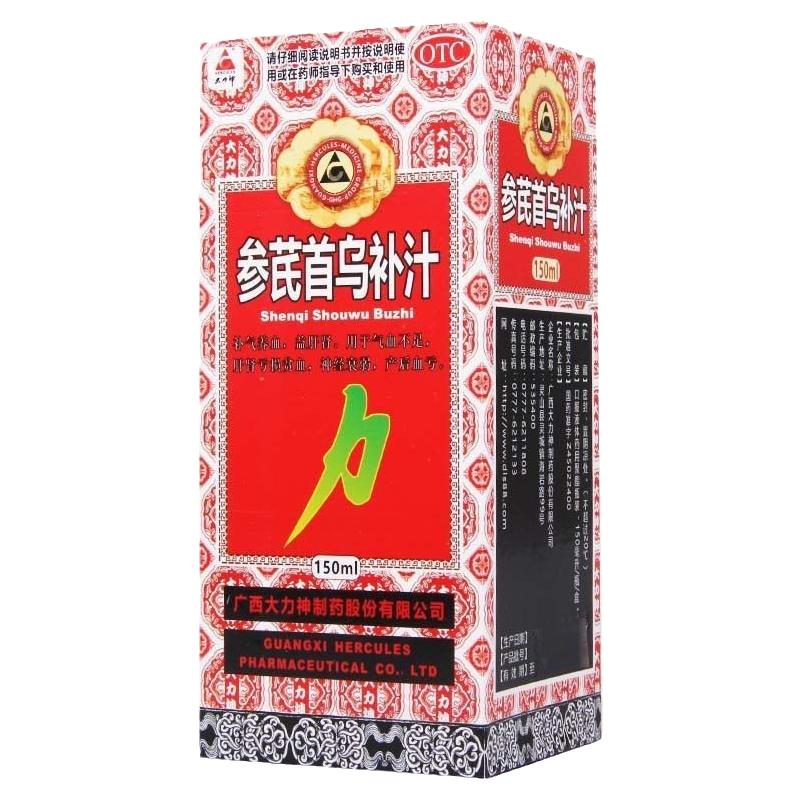 【大力神】参芪首乌补汁150ml*1支/盒