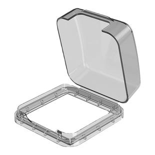 家用墙壁86型粘贴式一开斜错位五孔插座厨房防水盒防溅保护面罩盖