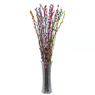 1米高大银柳年宵花卉银柳真花 干花客厅室内装饰银柳干花条鲜枝条