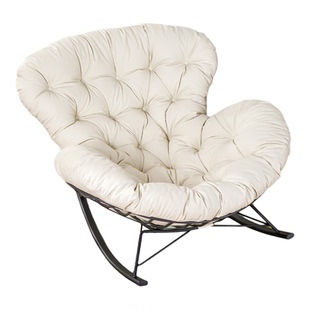 摇摇椅躺椅阳台休闲椅家用小户型单人午休成人可躺可睡懒人沙发椅