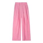 MULVAN 【现货7折】高腰休闲阔腿裤女小个子宽松拖地裤子直筒长裤