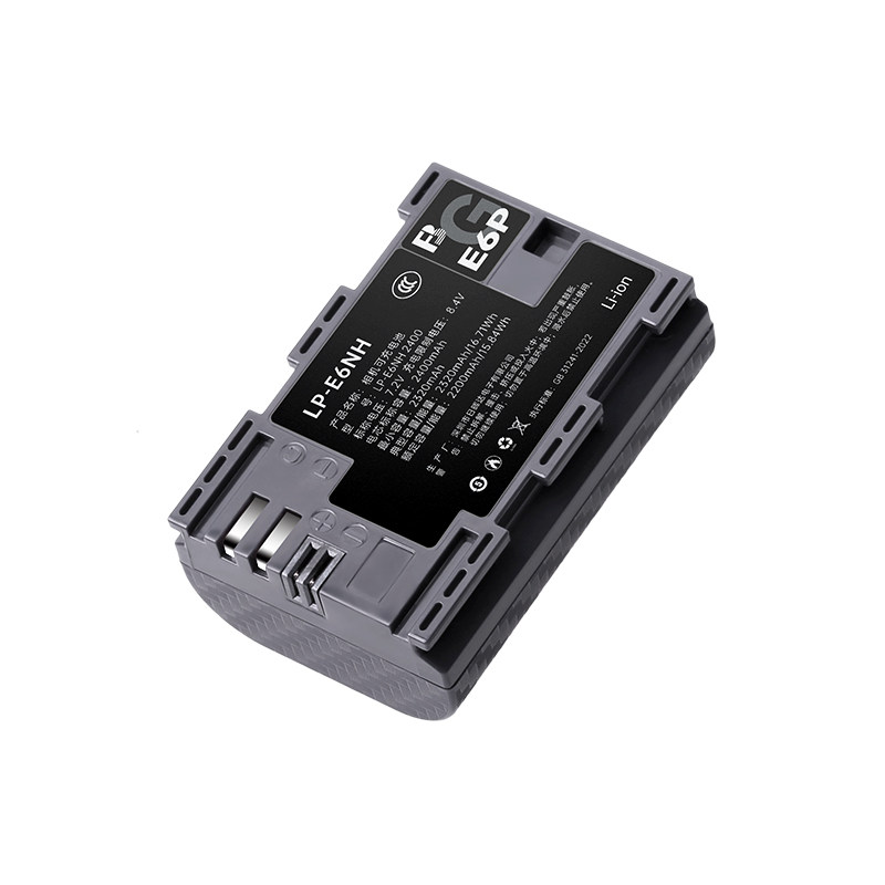 沣标LP-E6P电池适用佳能R6V R63三代R52二代Mark II微单LP-E6NH相机EOS R5C RA R62 5DSR 6D2 7D2 5D4/3