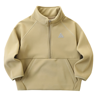 男童半拉链加绒卫衣秋冬2025新款
