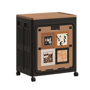 中古风衣服收纳箱家用大容量翻盖卧室衣物被子整理箱可折叠储物柜