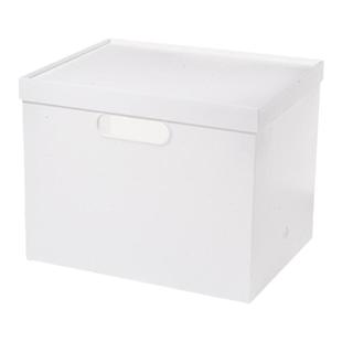 日式收纳箱多功能带盖塑料箱橱柜杂物整理箱白色厨房简约收纳架