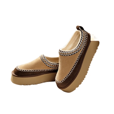 百丽保暖加绒毛毛棉鞋子