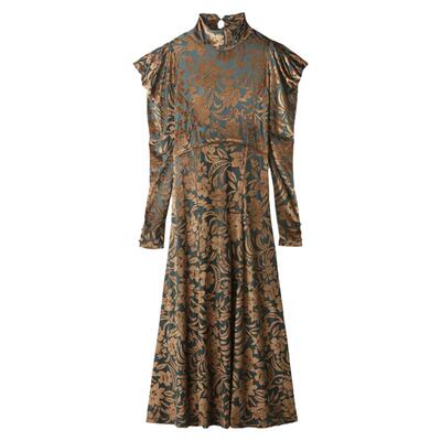 秋冬复古LilyBrown连衣裙