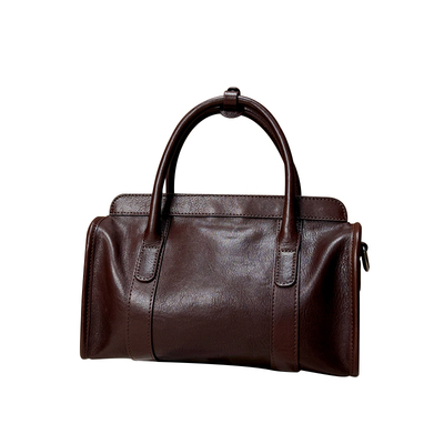 哈弘秋冬新款手工植鞣头层牛皮大容量旅行单肩手提斜挎高级感包包