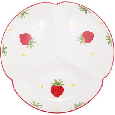 一人食分格餐盘陶瓷釉下彩