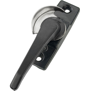 老款55孔距铝合金窗户月牙锁平移推拉门窗钩锁扣移窗搭扣勾子配件