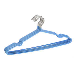 50个装不锈钢纳米无痕防滑衣架加粗家用浸胶冬天挂衣服衣撑长45cm