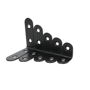 加厚不锈钢角码黑色90度直角L型角码固定连接件桌椅子加固配件