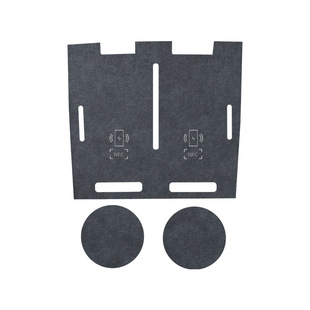 适用26款焕新版极氪001无线充水杯垫防刮花保护贴Alcantara翻毛皮