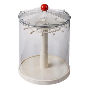 拉布布挂件展示盒旋转透明labubu毛绒公仔玩偶手办盲盒收纳展示架