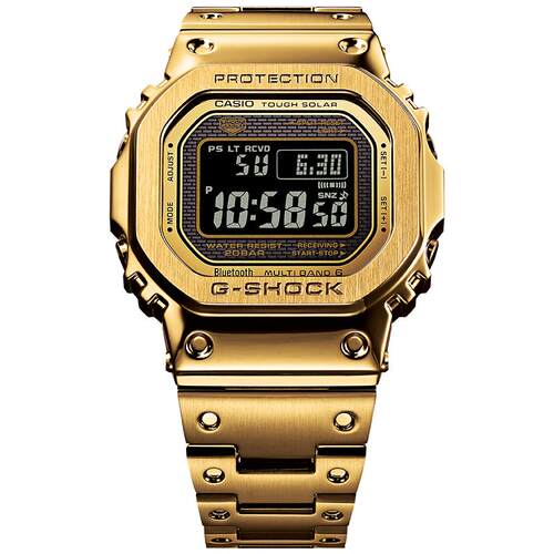卡西欧旗舰店GMW-B5000金银小方块太阳能蓝牙运动手表女G-SHOCK
