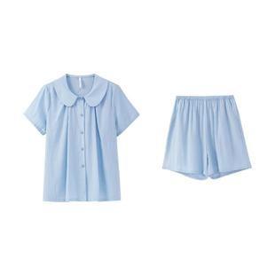 安之伴【巨凉感】睡衣女夏季2025新款梭织纯棉休闲套装夏天家居服