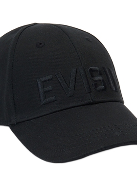 EVISU男女同款家花商标刺绣鸭舌帽2ESHTU3HT001XXCT