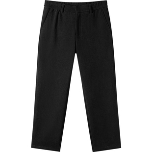 GXG男装 宽松锥形西装裤男通勤长裤基础保暖休闲裤 2024冬季品