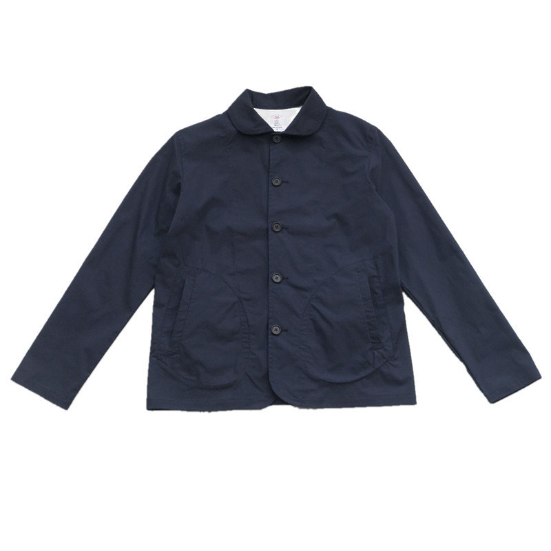 LABSTORE 日系小圆领夹克外套男 法式工作便服Navy Chore Jacket