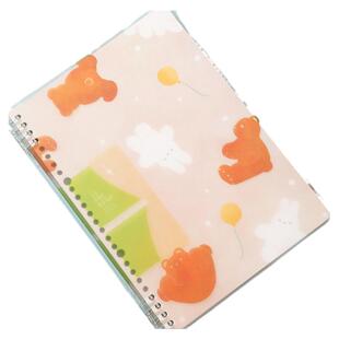 日本锦宫kingjim限定活页本B5替芯可拆卸水果kitta宫下和高颜值封面外壳轻薄清新不硌手线圈活页笔记本