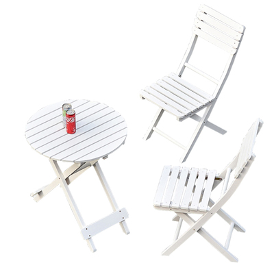 白色原木色可折叠松木实木轻便