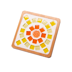 三八水晶马赛克杯垫diy手工制作材料包创意亲子活动团建套装礼品