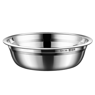 食品级316不锈钢盆加厚汤盆