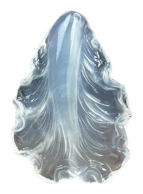 天然岫玉生菜吊坠保真手工精致雕