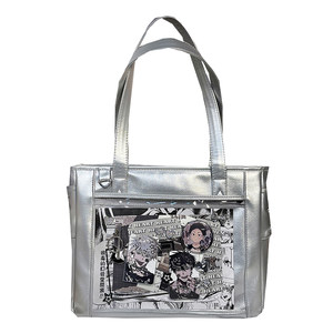 在逃邦尼RunawayBunny基础款大食量百搭日常通勤丝带痛包PU二次元软妹单肩斜挎包托特包