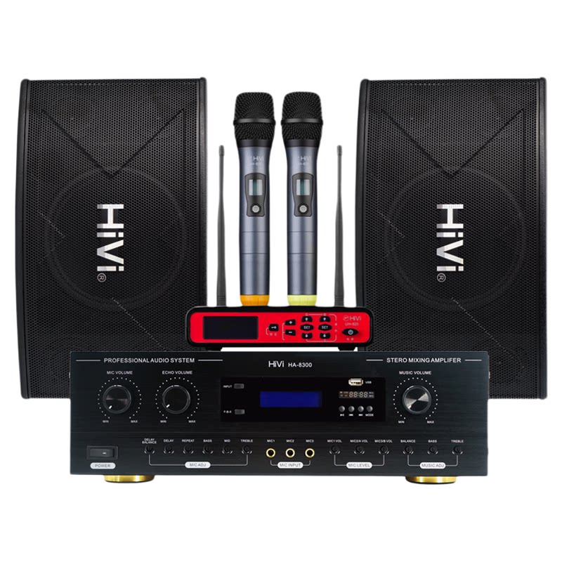 HiVi惠威KX1000专业KTV音箱套装大功率K歌音响点歌机KTV音响套装