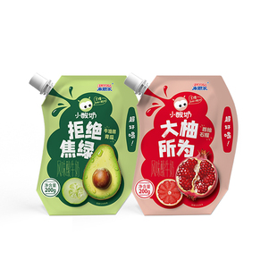 来思尔低温酸奶西柚石榴青瓜牛油果酸奶200g*10袋网红小食袋酸奶