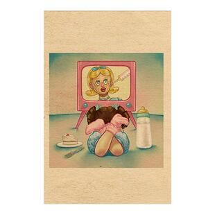 Melanie Martinez  Cry Baby  复古牛皮纸海报装饰画照片壁纸墙贴