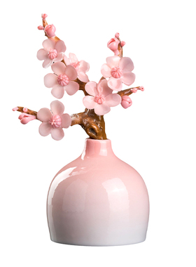 新中式陶瓷梅花小福瓶摆件