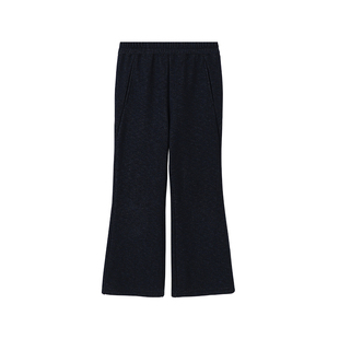 布丁哈鲁冬装童装儿童休闲裤子2025秋冬新款女童加绒加厚微喇长裤