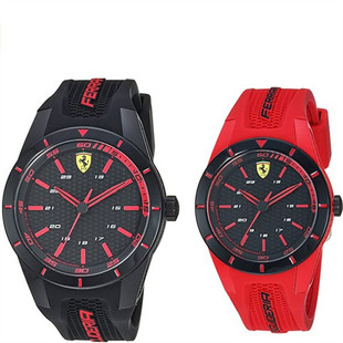 代购Ferrari法拉利赛车手表运动风Rev系列硅胶女男表情侣对表套装