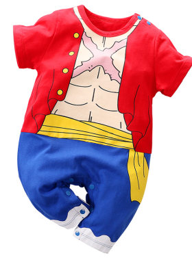 纯棉爬服动漫海贼王cos