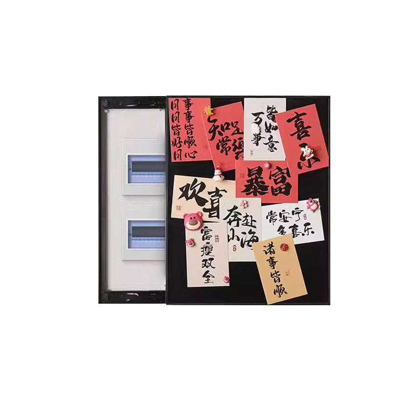 高级感竖款超薄电表箱装饰