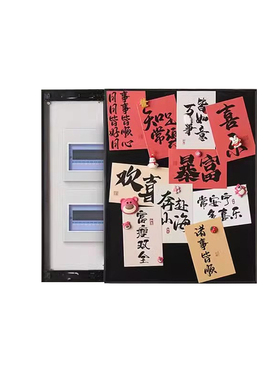 高级感竖款超薄电表箱装饰