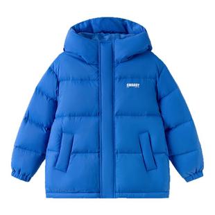 巴拉巴拉男童羽绒服儿童蓝色加厚外套短款2025冬季新款宝宝童装小