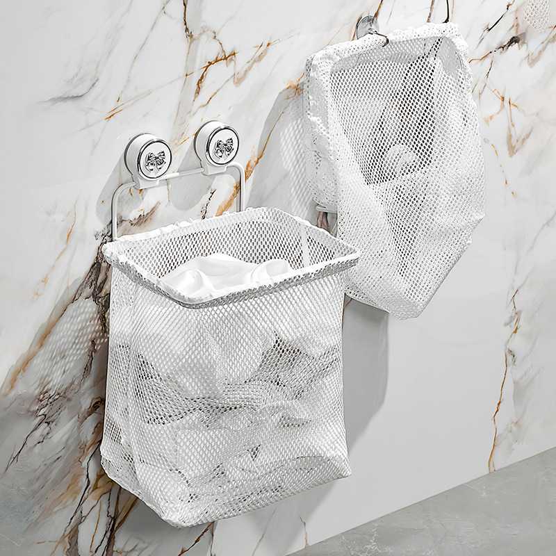吸盘脏衣篓家用高篮洗衣衣颜网袋篮收纳卫生间值筐衣服可拆卸脏
