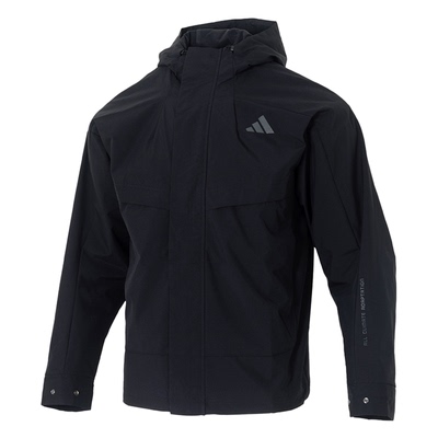 阿迪达斯男子加绒外套连帽夹克