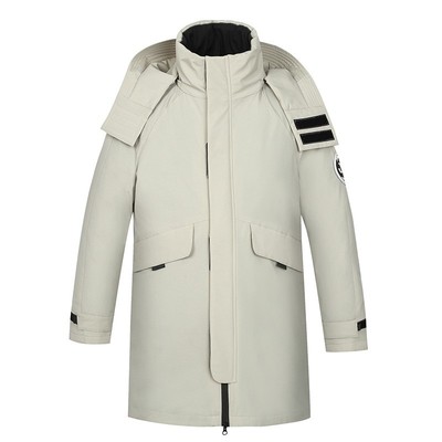 活里活面工装羽绒服中国红