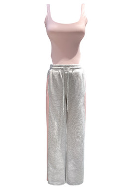 熊熊屋【绯闻女友】私服辣妹修身连体上衣高克重宽松直筒卫裤套装