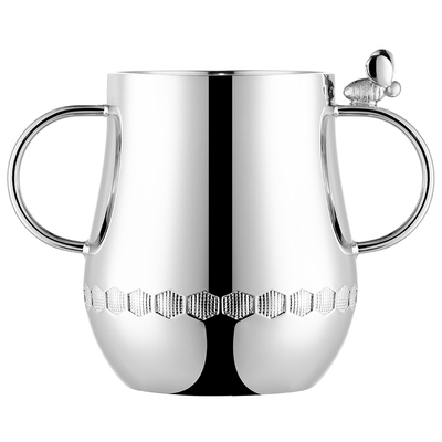 昆庭Beebee儿童水杯刻字双把手