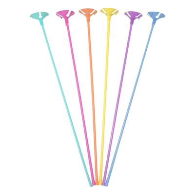 气球透明拖杆42cm小清新纯色