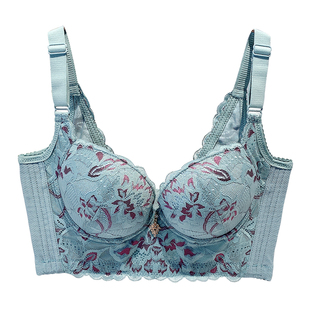 玫瑰精油水袋丰胸按摩文胸五排扣小胸侧收副乳超聚拢上薄下厚内衣