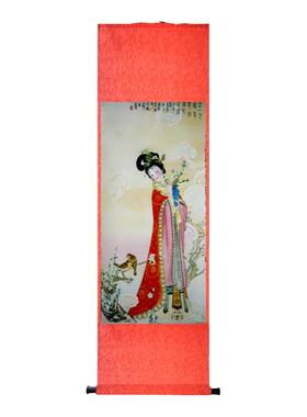 仕女图人物工笔画挂画
